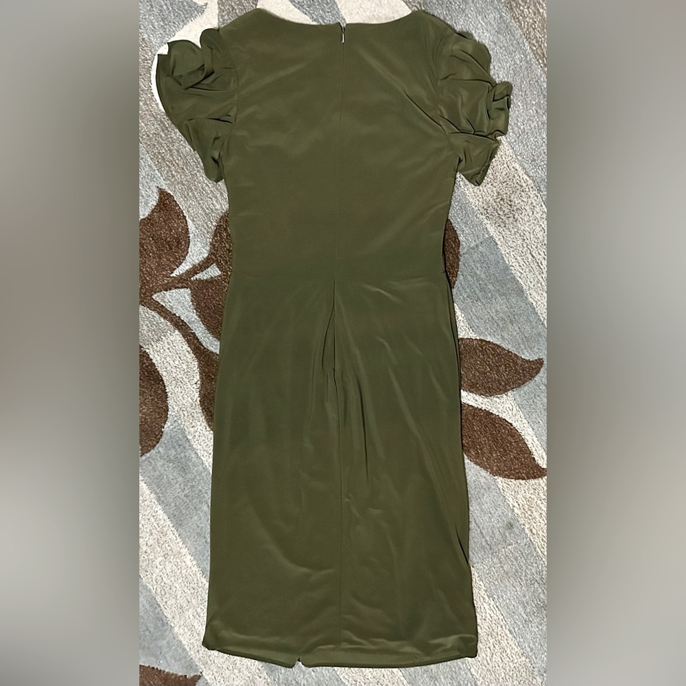 Ieena for MacDugall Jersey Semi-Formal Butterfly Sleeve A-line Midi Dress ZB6 - Picture 6 of 8